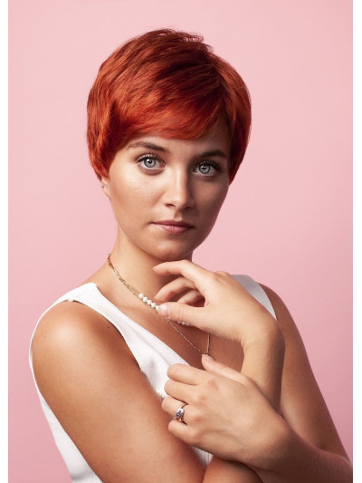 Peruka damska syntetyczna ruda - Krótka - Sklep internetowy