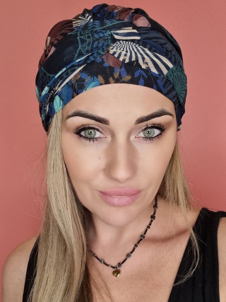 Turban z szarfami - po chemioterapii - sklep internetowy