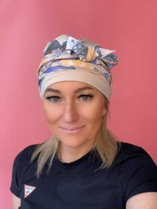 Бамбуковий тюрбан - з поясом - польський інтернет-магазин