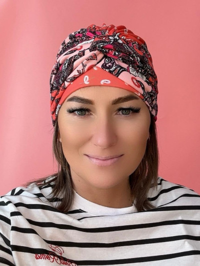 Wiskozowy turban - z węzełkiem - Sklep internetowy