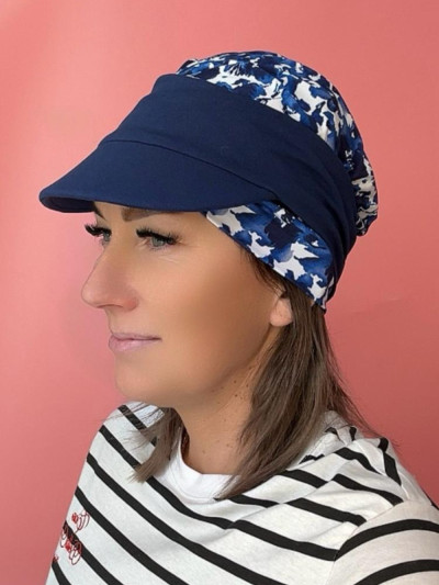 Turban z daszkiem - wiskozowy - Sklep Internetowy