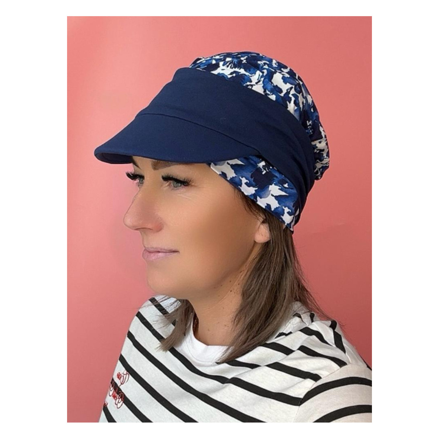 Turban z daszkiem - wiskozowy - Sklep Internetowy