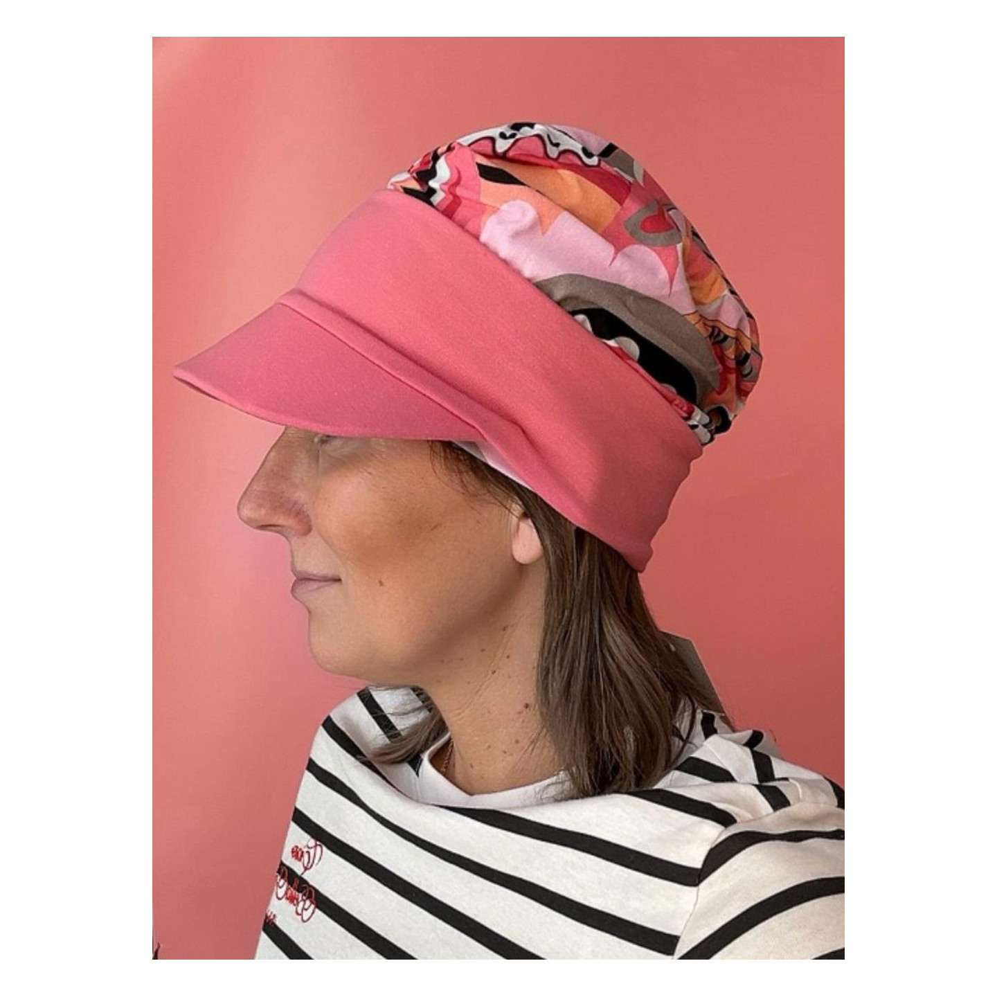 Wiskozowy turban - z daszkiem - Sklep internetowy