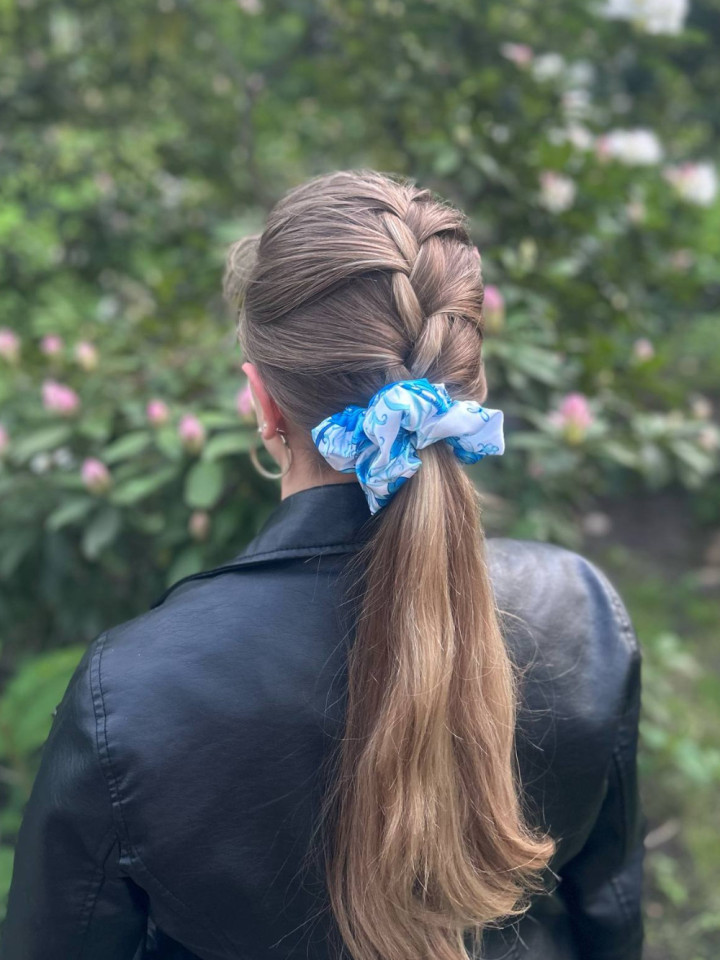 Gumka scrunchie - satyna - Sklep internetowy