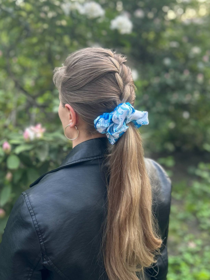 Gumka scrunchie - satyna - Sklep internetowy