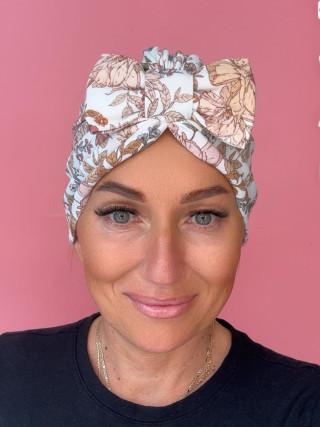 Bawełniany turban z kokardą