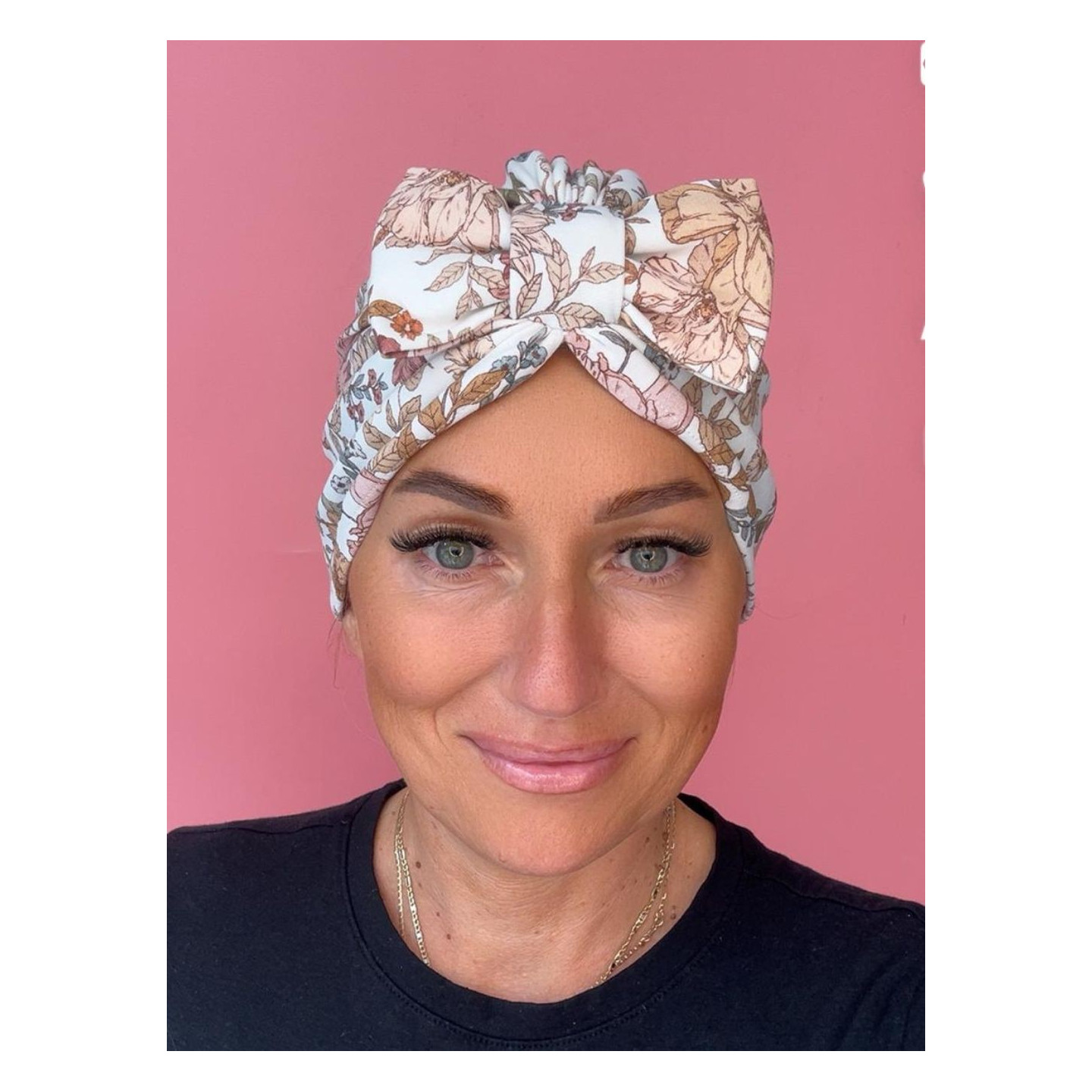 Bawełniany turban - z kokardą - Sklep internetowy