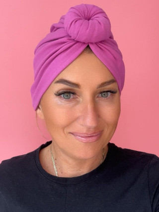 Bawełniany turban Lori - różowy