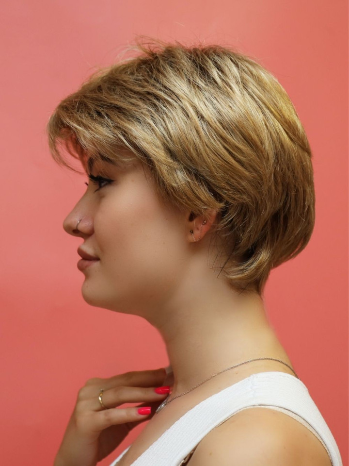 krótka peruka - blond - sklep internetowy