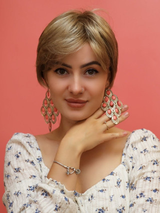 Peruka damska - syntetyczna - naturalny blond - sklep internetowy