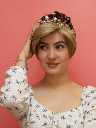 Peruka syntetyczna - naturalny blond - krótka - sklep internetowy